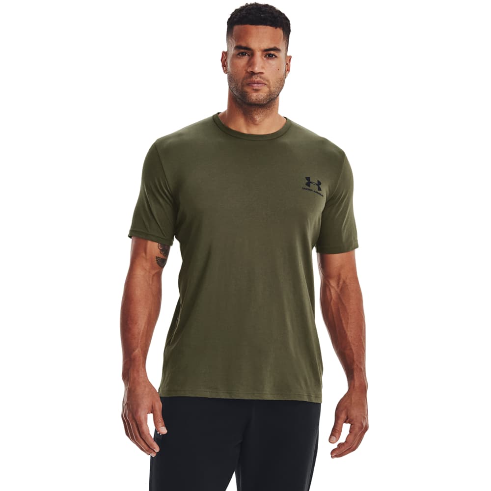 Under Armour Left Chest Logo T-Shirt Olijfgroen