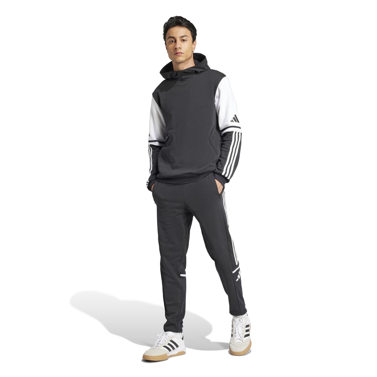 adidas Squadra 25 Sweat Hooded Trainingspak in Zwart Wit