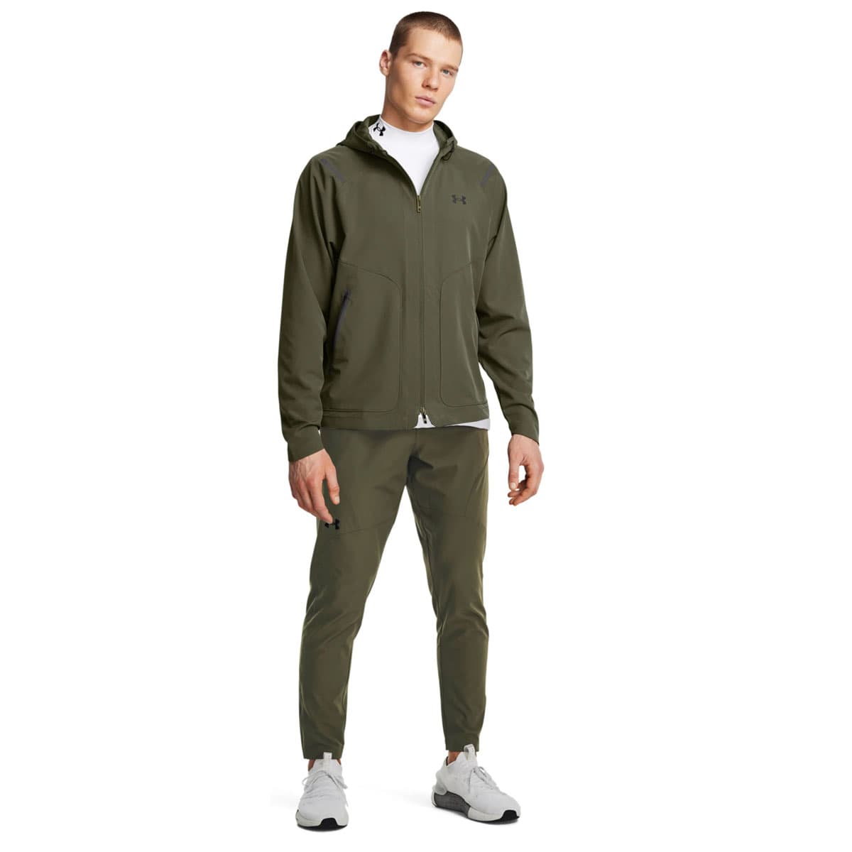 Under Armour Unstoppable Tapered Trainingspak Full-Zip Olijfgroen