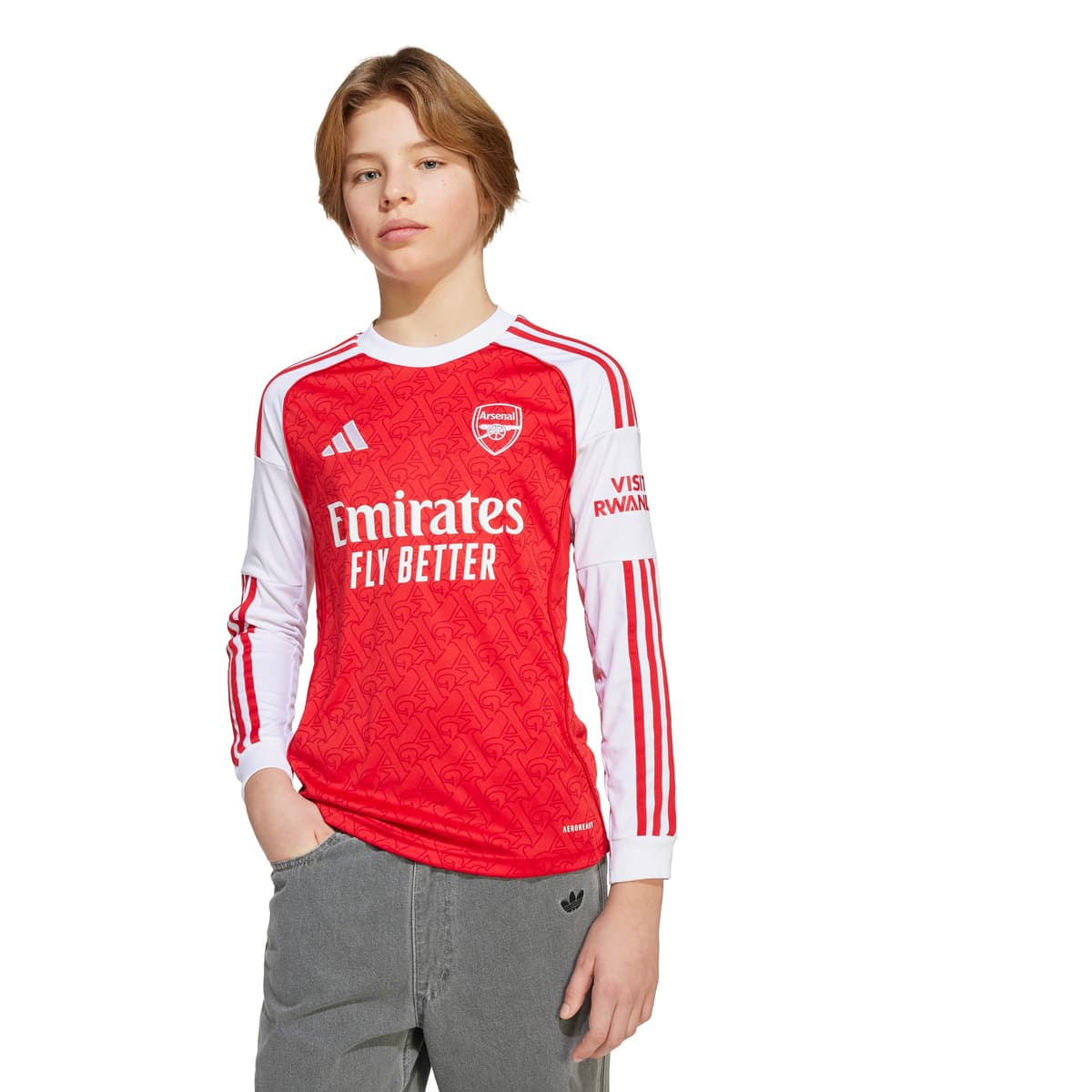 adidas Arsenal Thuisshirt Lange Mouwen 2025-2026 Kids