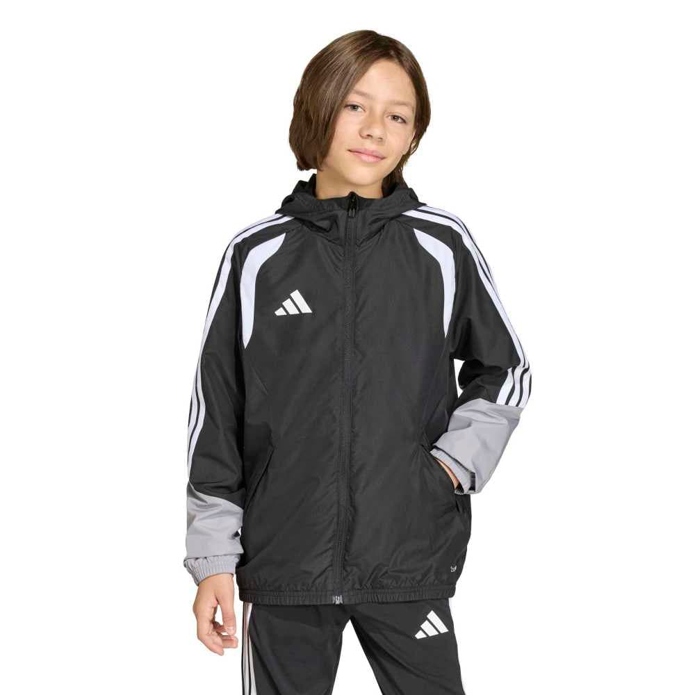 adidas Tiro 26 Competition Allweather Jack Kids in Zwart Grijs