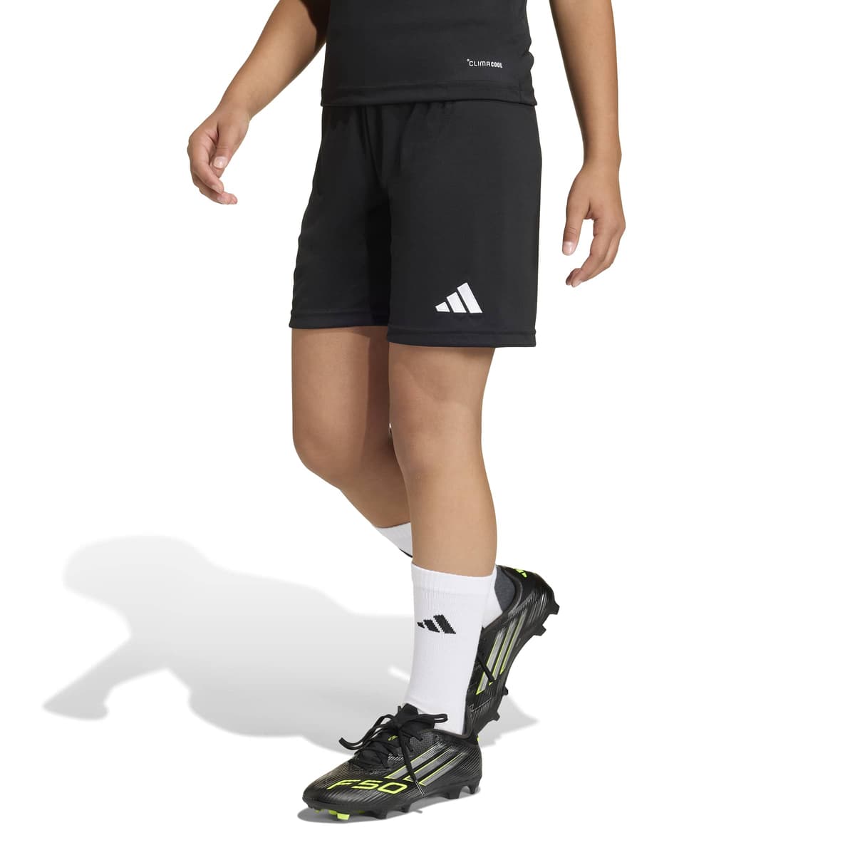 adidas Entrada 26 Voetbalbroekje Kids in Zwart Wit