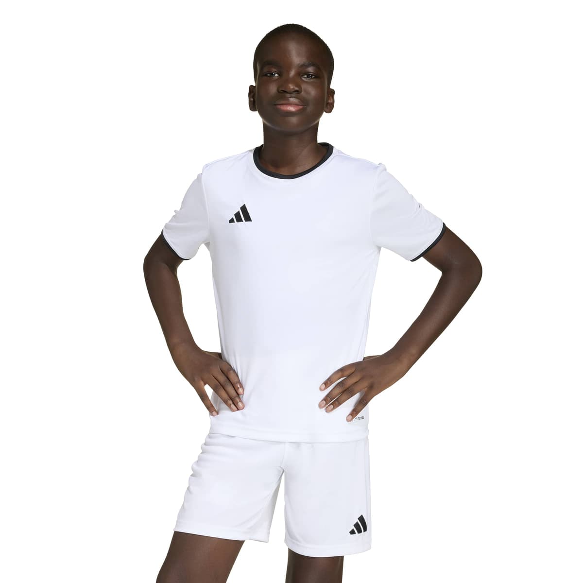 adidas Entrada 26 Voetbalshirt Kids in Wit Zwart