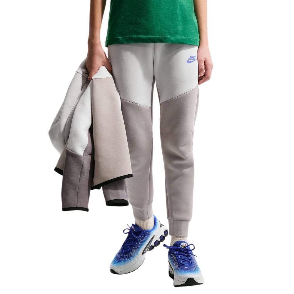 Nike Tech Fleece Sportswear Joggingbroek Kids in Grijs Lichtgrijs Zwart