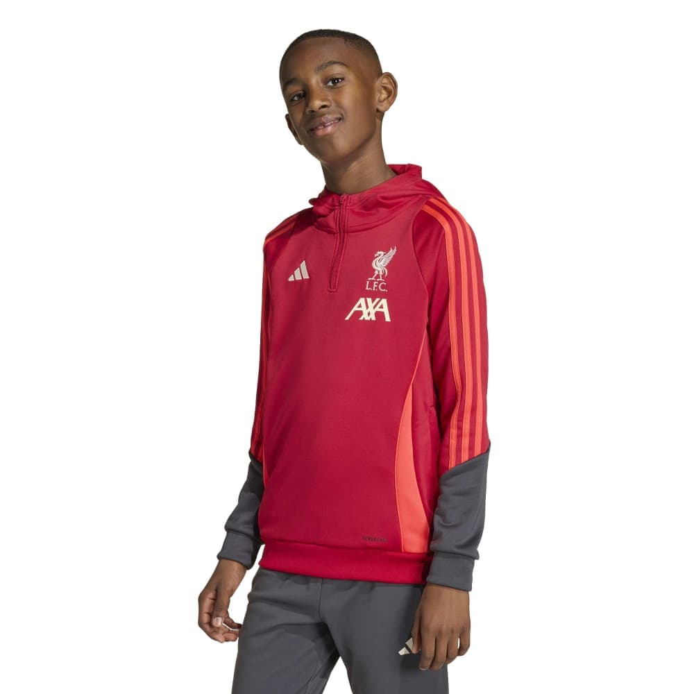 adidas Liverpool Track Hoodie 1/4-Zip 2025-2026 Kids