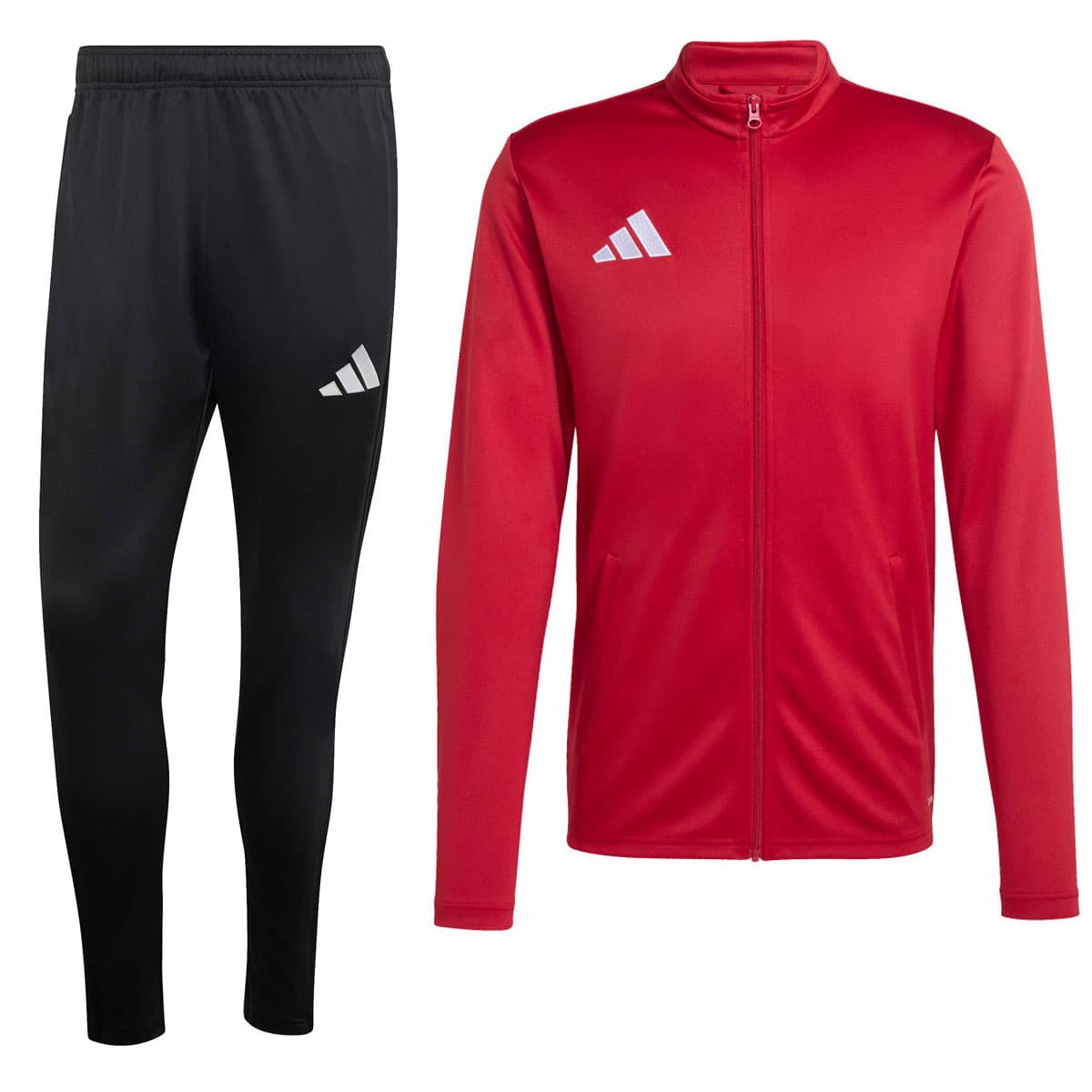 adidas Entrada 26 Trainingspak Full-Zip in Rood Zwart