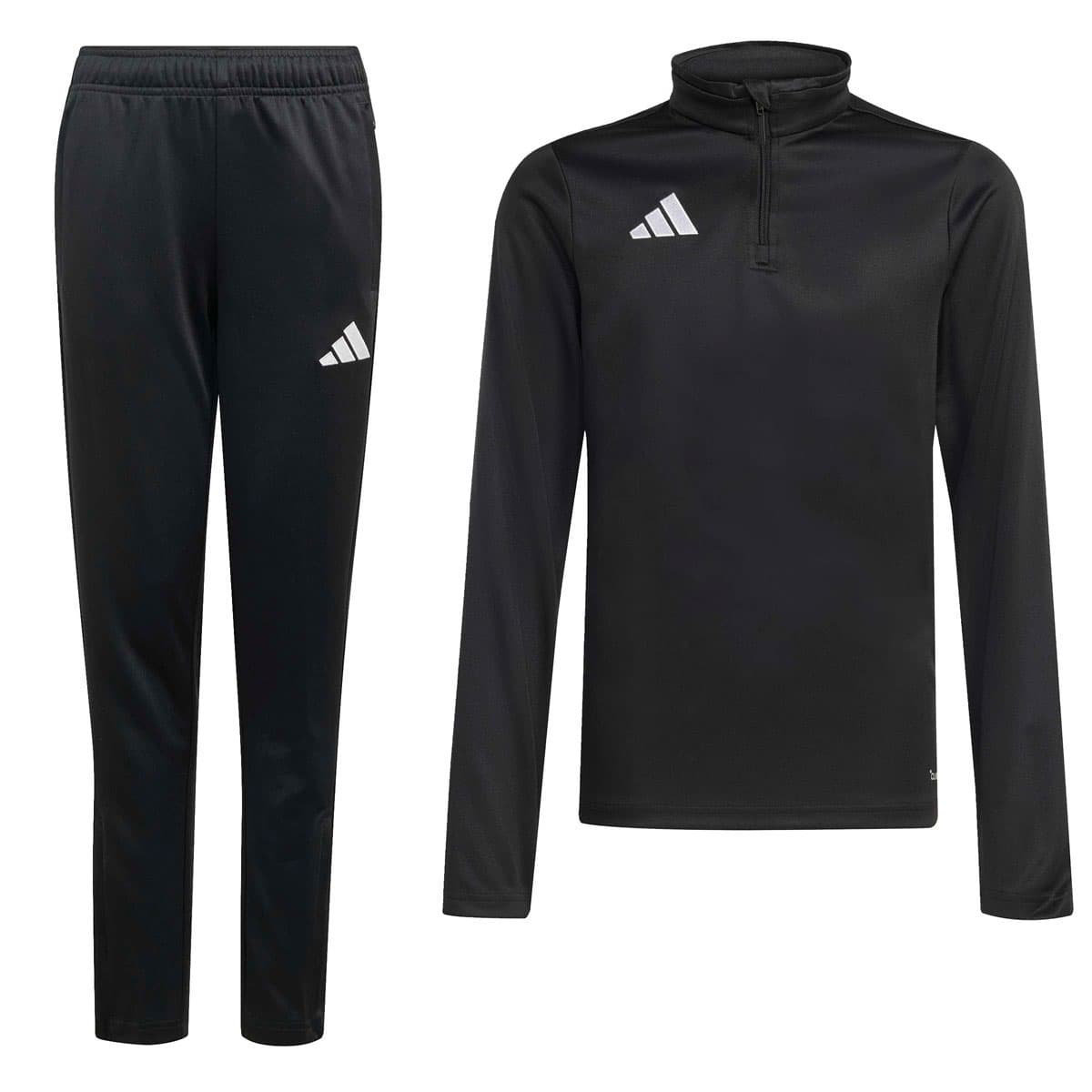 adidas Entrada 26 Trainingspak 1/4-Zip Kids in Zwart Wit