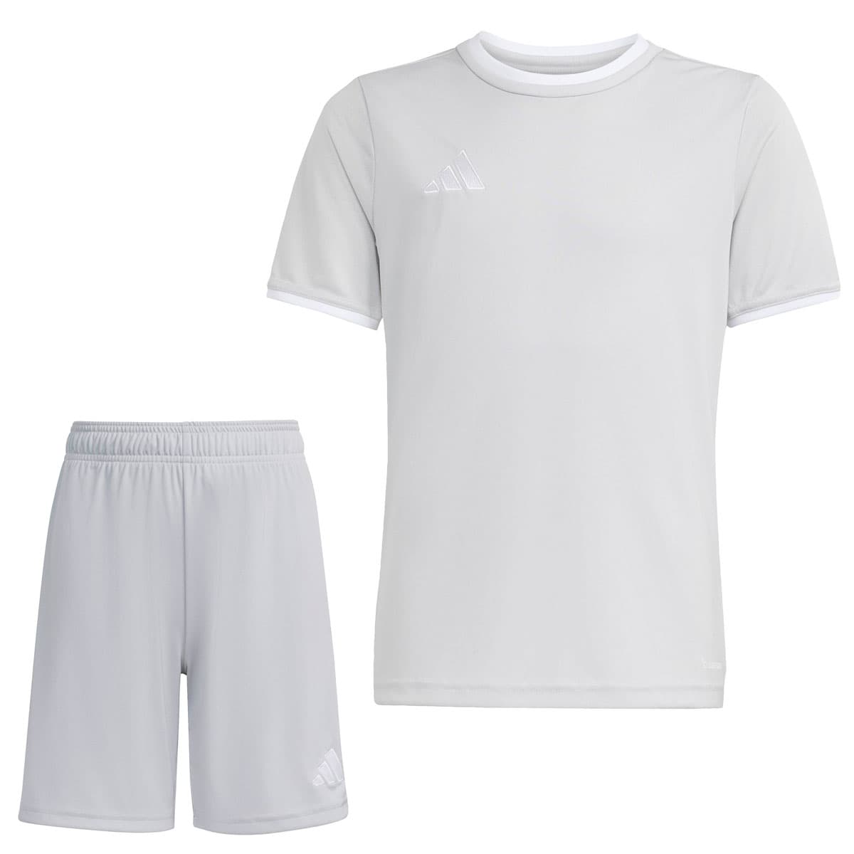 adidas Entrada 26 Voetbaltenue Kids in Grijs Wit