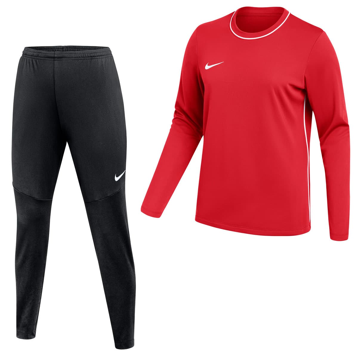 Nike Dri-FIT Park 26 Trainingspak Dames in Rood Zwart