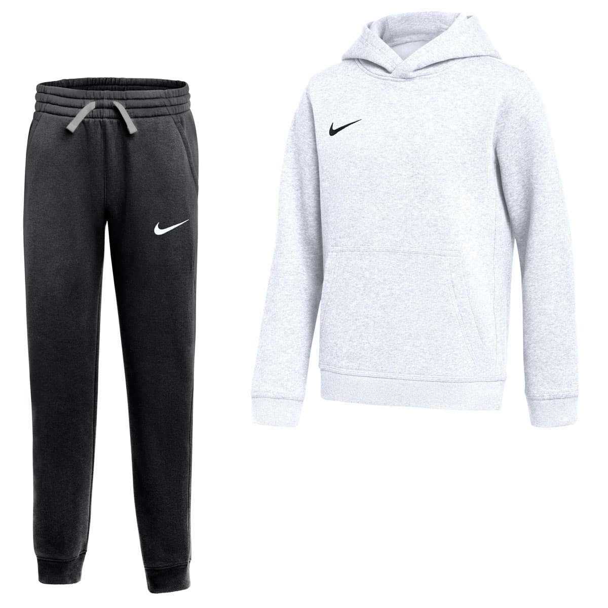 Nike Park 26 Fleece Pullover Hoodie Joggingpak Kids in Wit Zwart