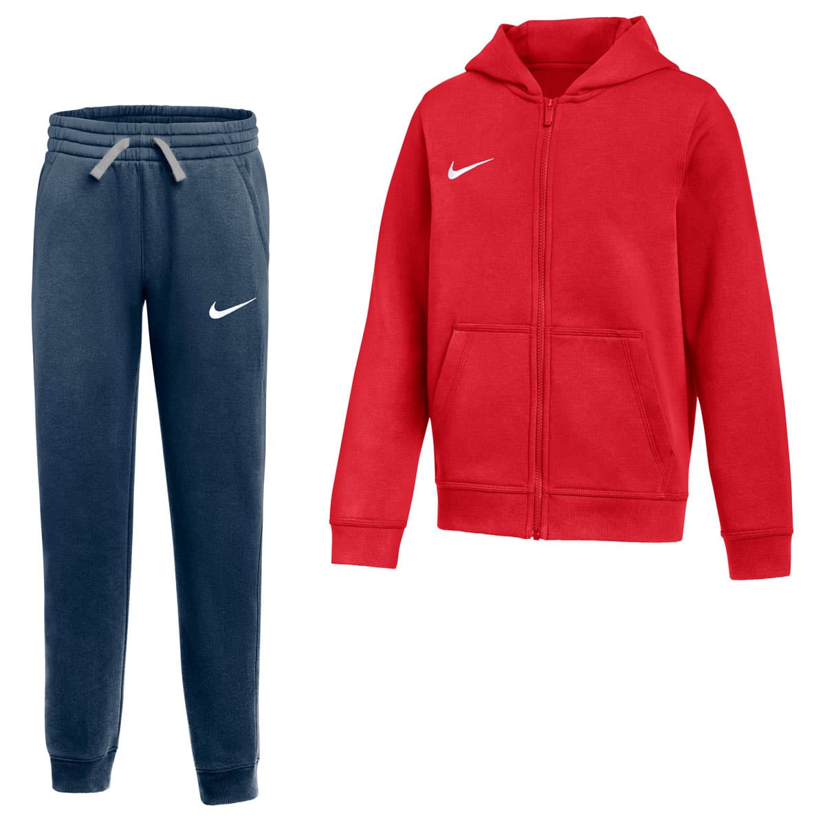 Nike Park 26 Fleece Vest Joggingpak Kids in Rood Zwart