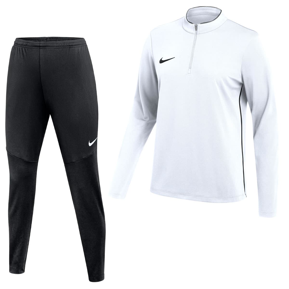 Nike Dri-FIT Park 26 Trainingspak 1/4-Zip Dames in Wit Zwart