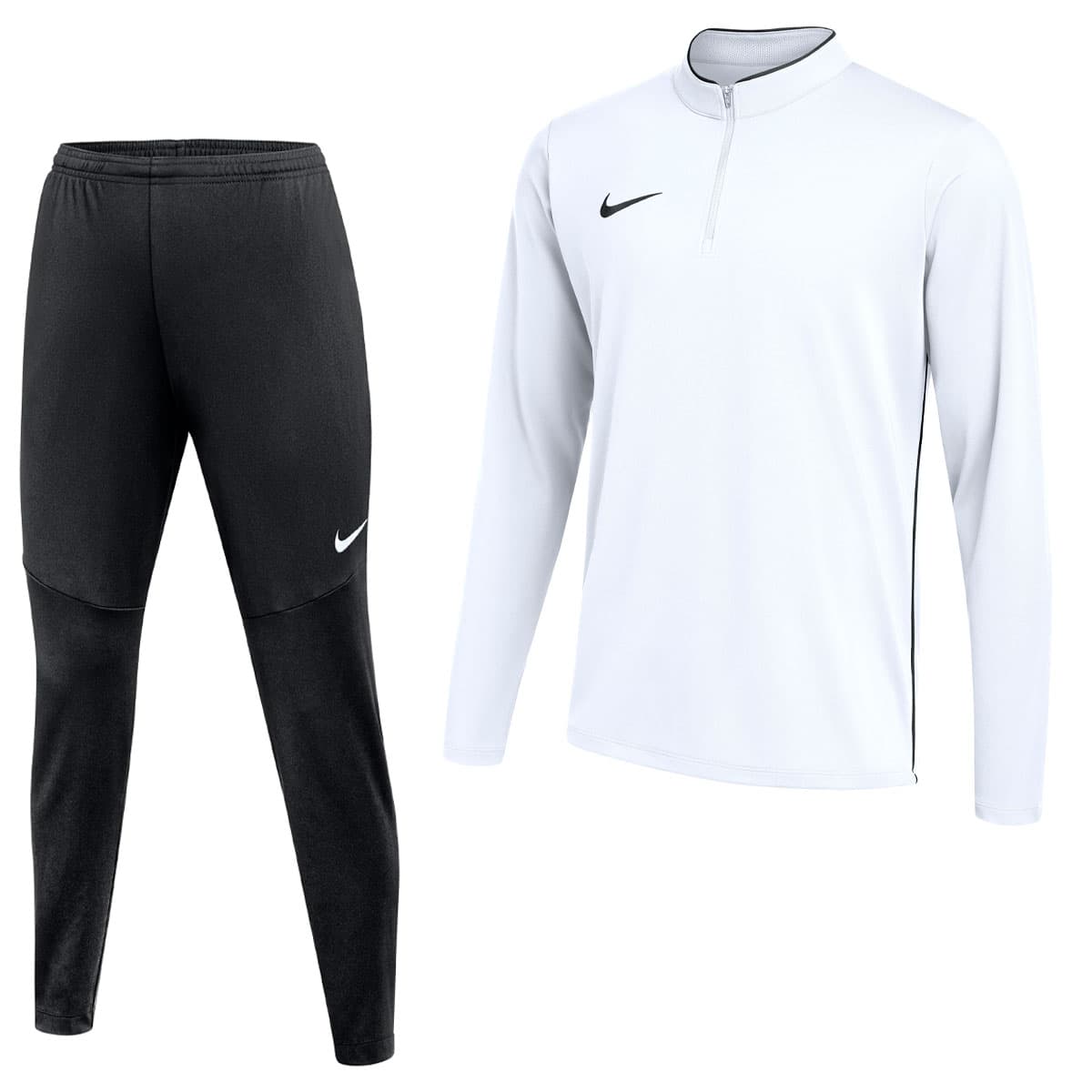 Nike Dri-FIT Park 26 Trainingspak 1/4-Zip Kids in Wit Zwart