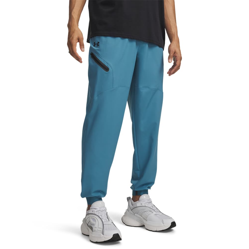 Under Armour Unstoppable Woven Trainingsbroek in Blauw Zwart