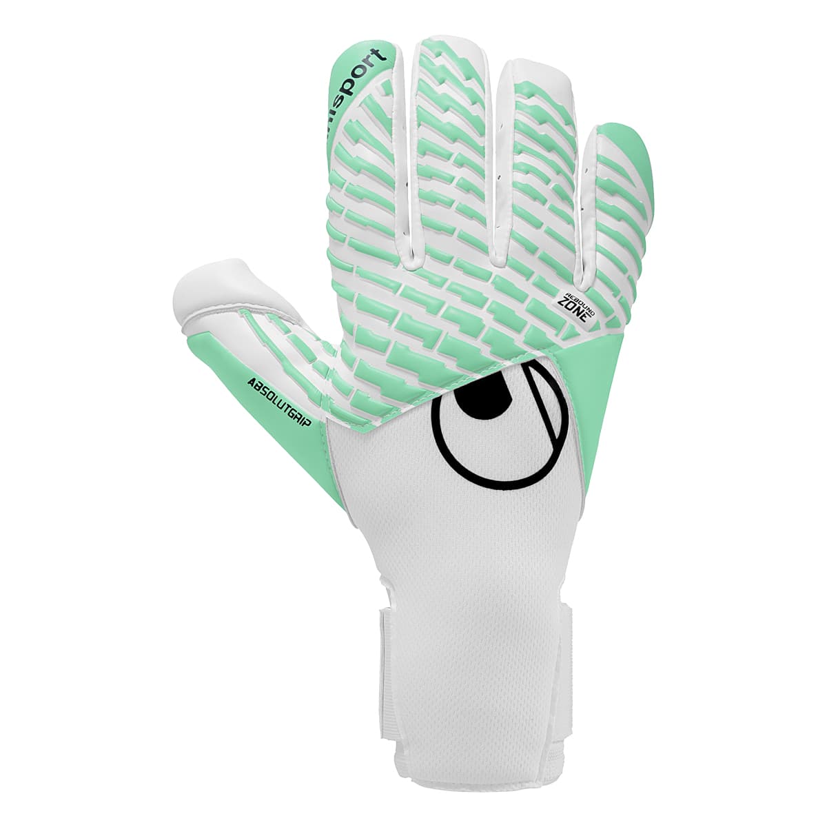 Uhlsport FM Absolutgrip Tight HN Keepershandschoenen Wit Muntgroen
