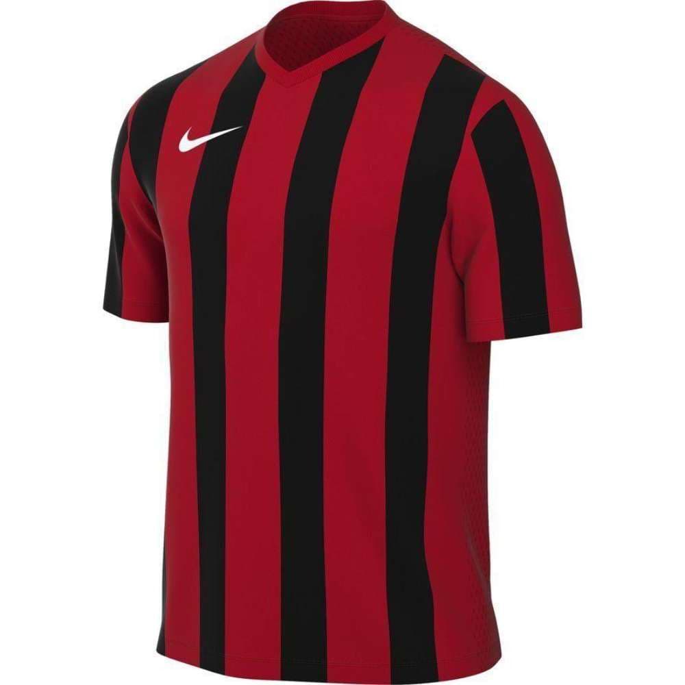 Nike Striped Division IV Voetbalshirt Kids in V Rood Zwart