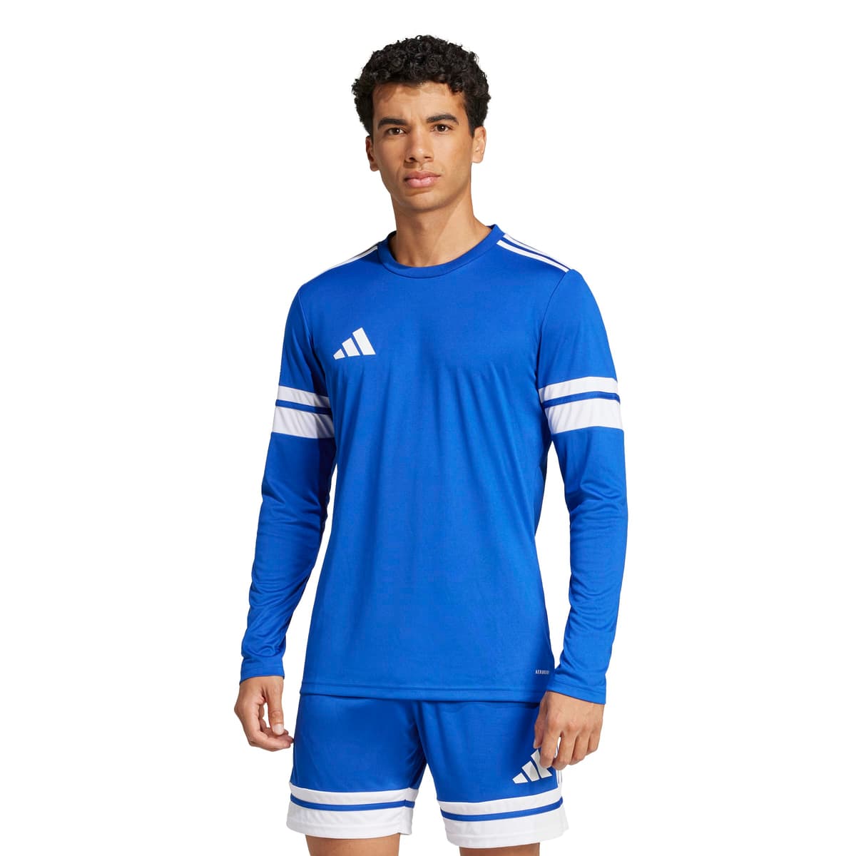 adidas Squadra 25 Voetbalshirt Lange Mouwen in Blauw Wit