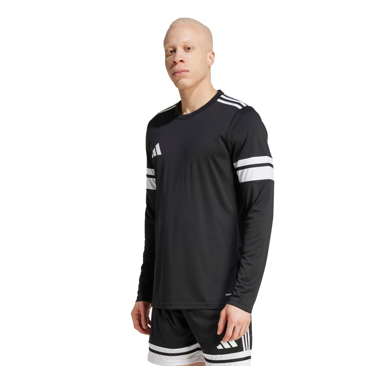 adidas Squadra 25 Voetbalshirt Lange Mouwen in Zwart Wit