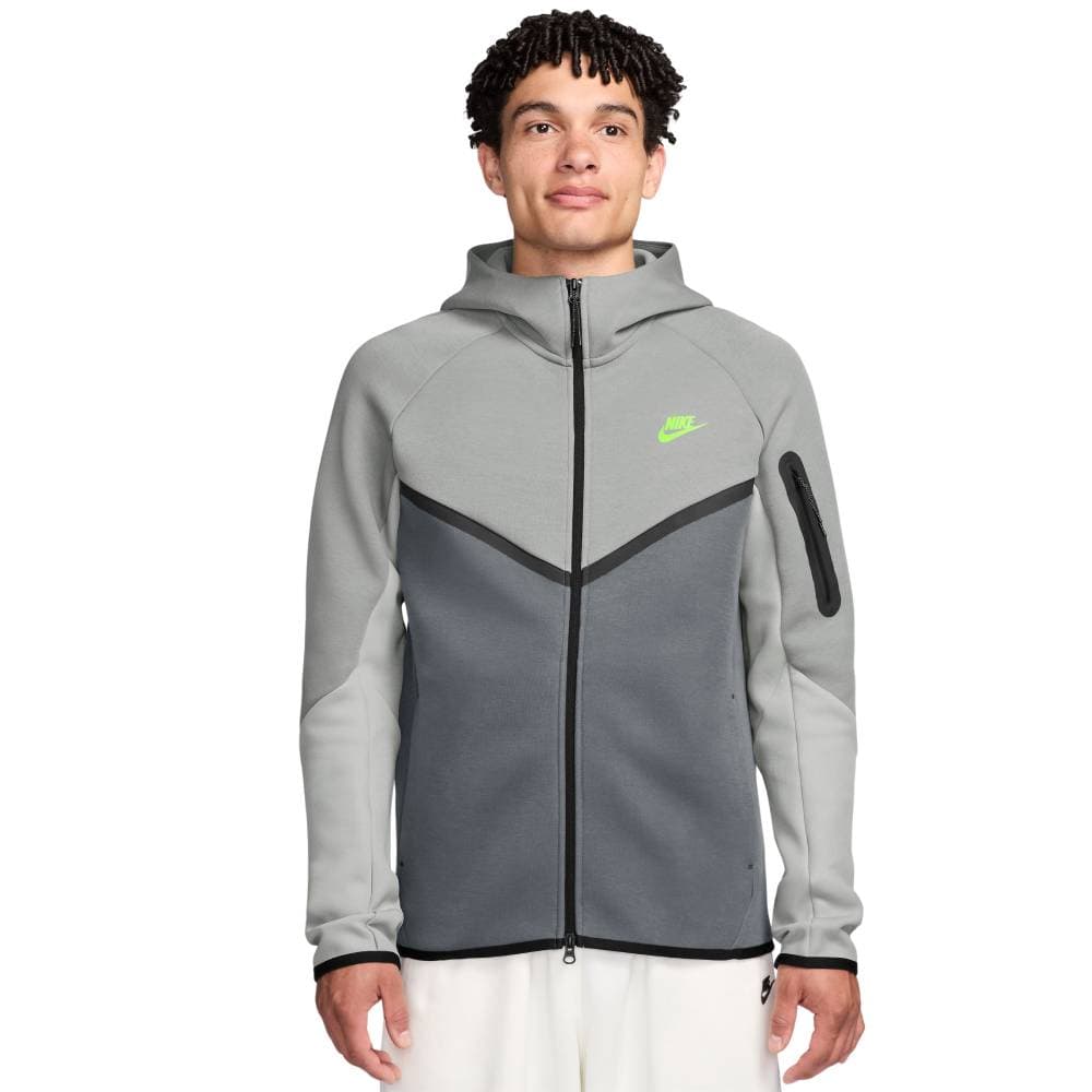 Nike Tech Fleece Sportswear Vest in Grijs Donkergrijs Felgroen