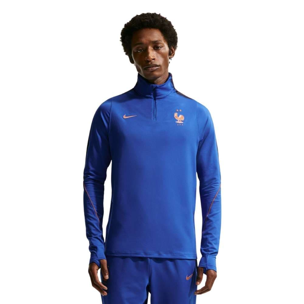 Nike Frankrijk Strike Trainingstrui 1/4-Zip 2026-2028 Blauw Brons