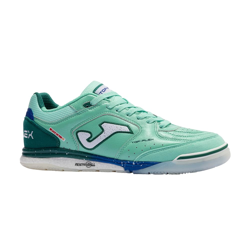 Joma Top Flex Rebound Zaalvoetbalschoenen (IN) in Turquoise Groen Wit Blauw