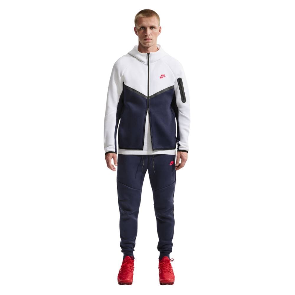 Nike Tech Fleece Sportswear Trainingspak in Wit Donkerblauw Rood