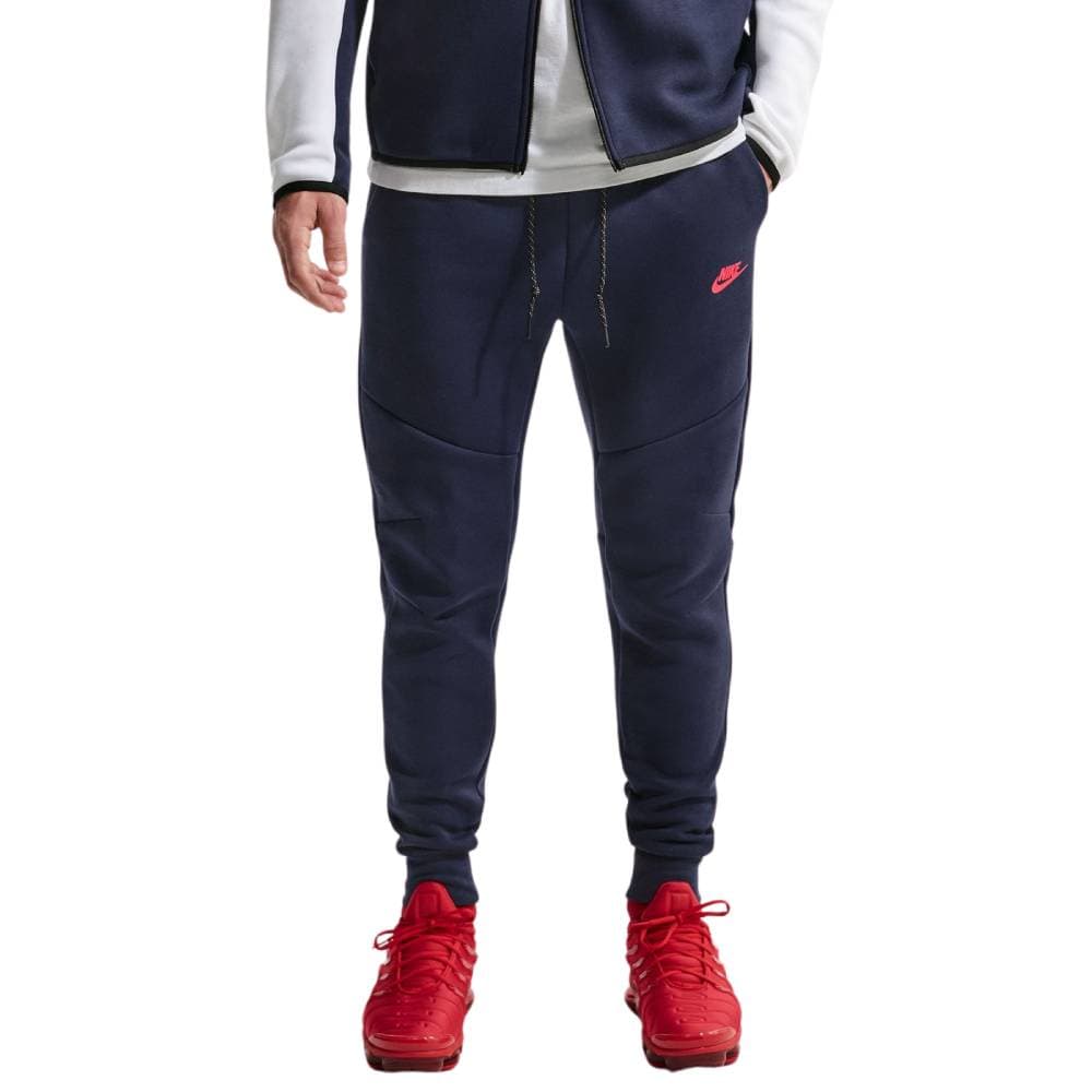 Nike Tech Fleece Sportswear Joggingbroek in Donkerblauw Felrood