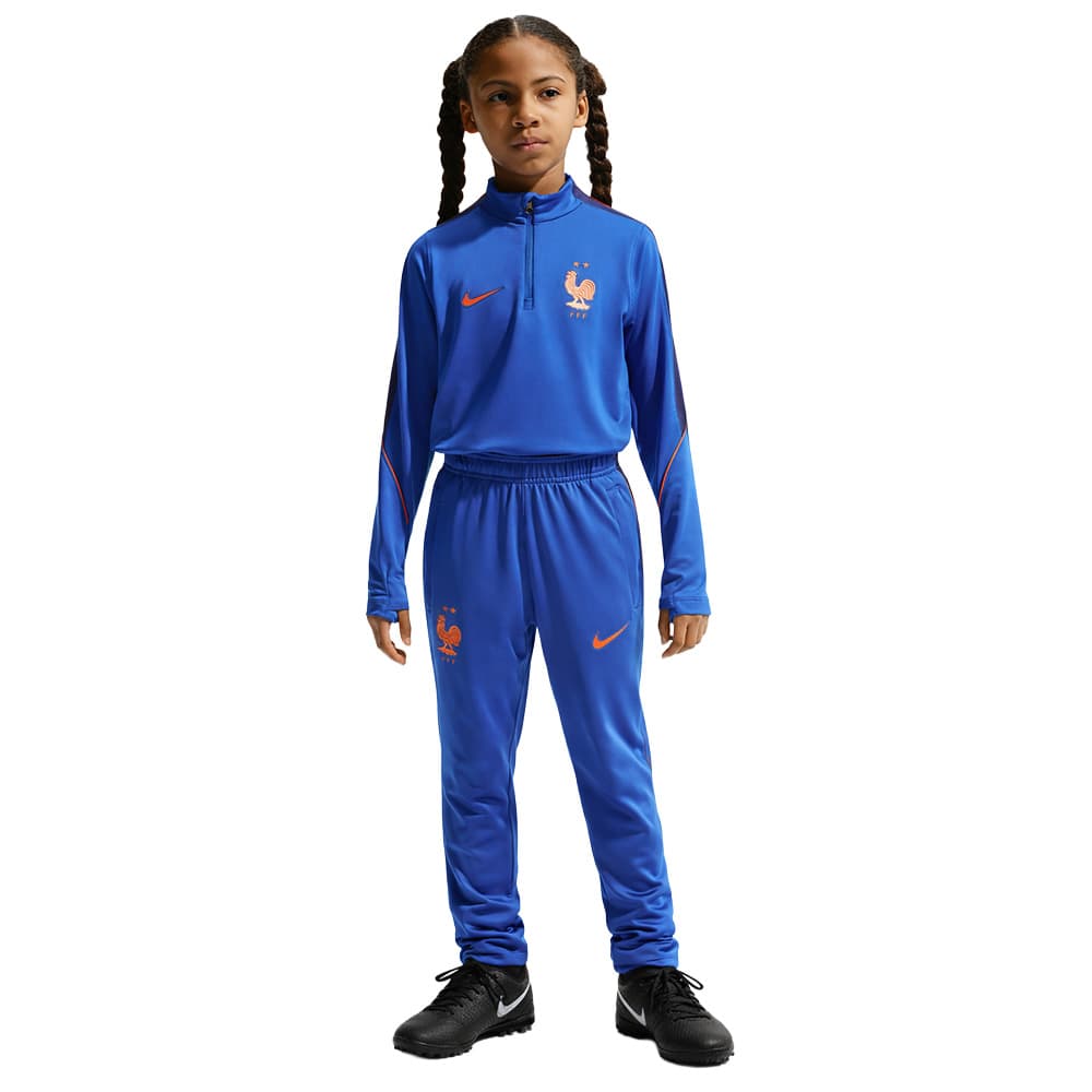 Nike Frankrijk Strike Trainingspak 1/4-Zip 2026-2028 Kids Blauw Brons