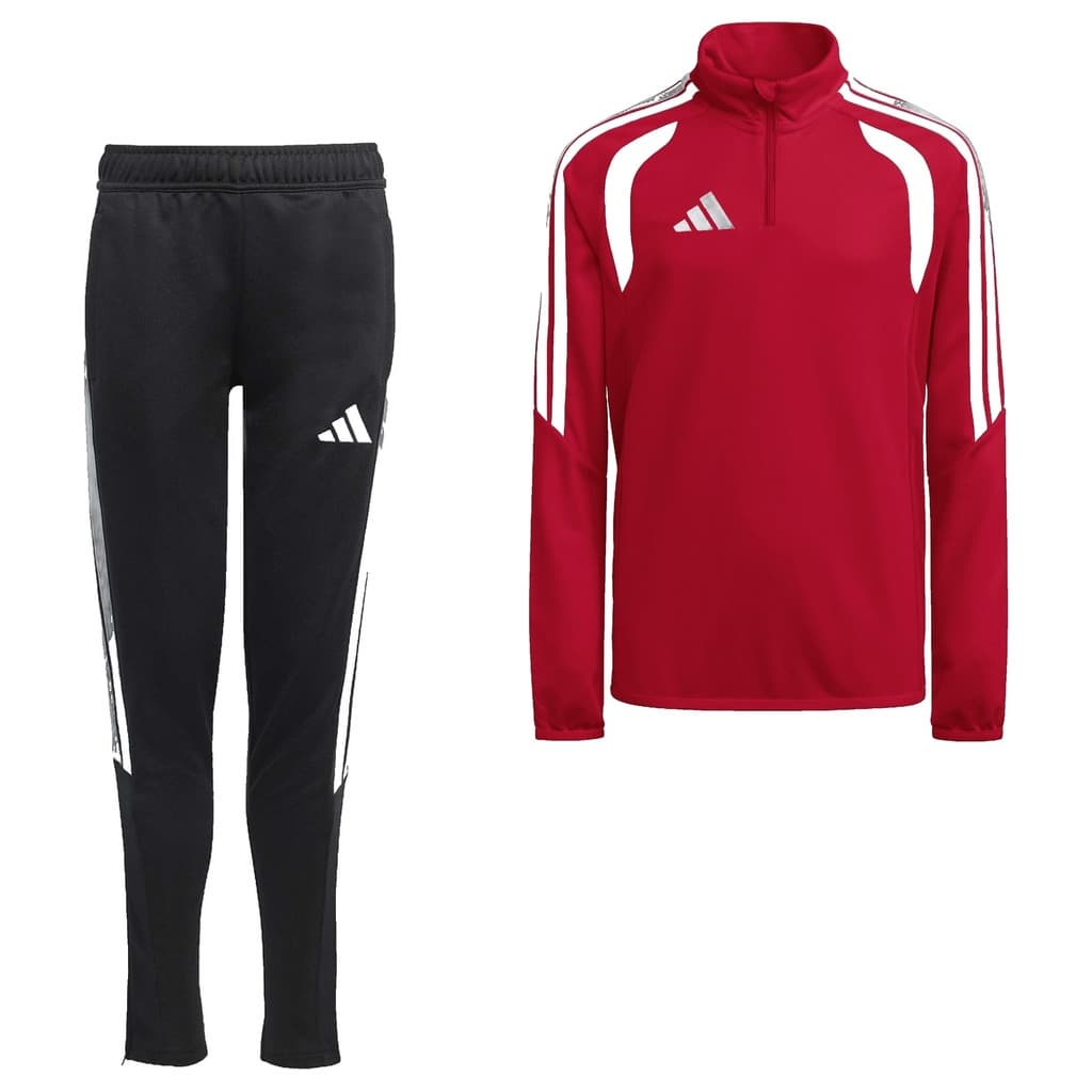 adidas Tiro 26 League Trainingspak 1/4-Zip Kids in Rood Zwart