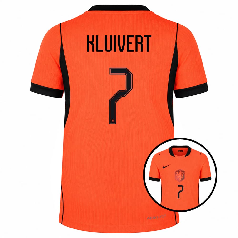Nike Nederland Kluivert 7 Thuisshirt Authentic 2026-2028 Kids