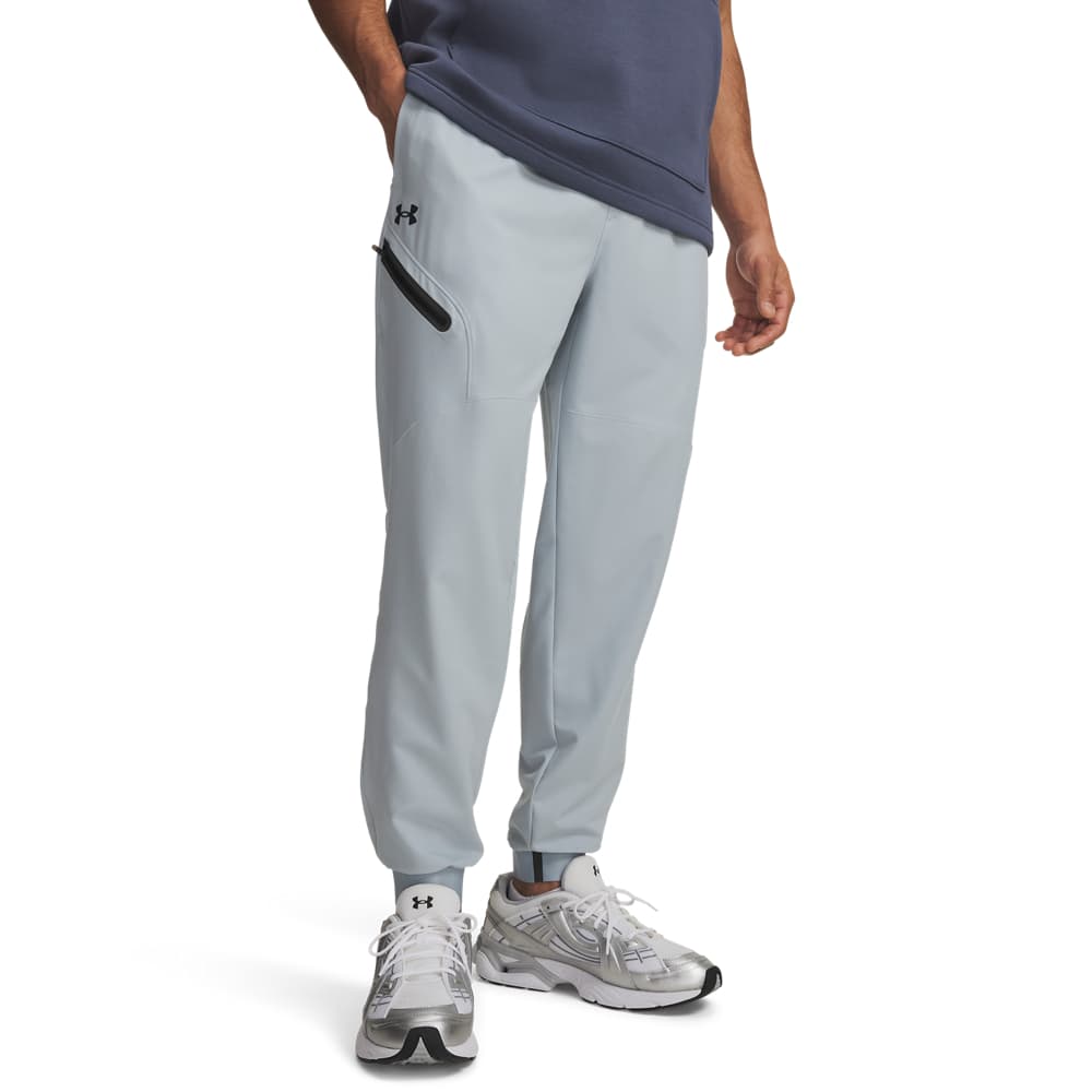 Under Armour Unstoppable Woven Trainingsbroek in Lichtgrijs Zwart