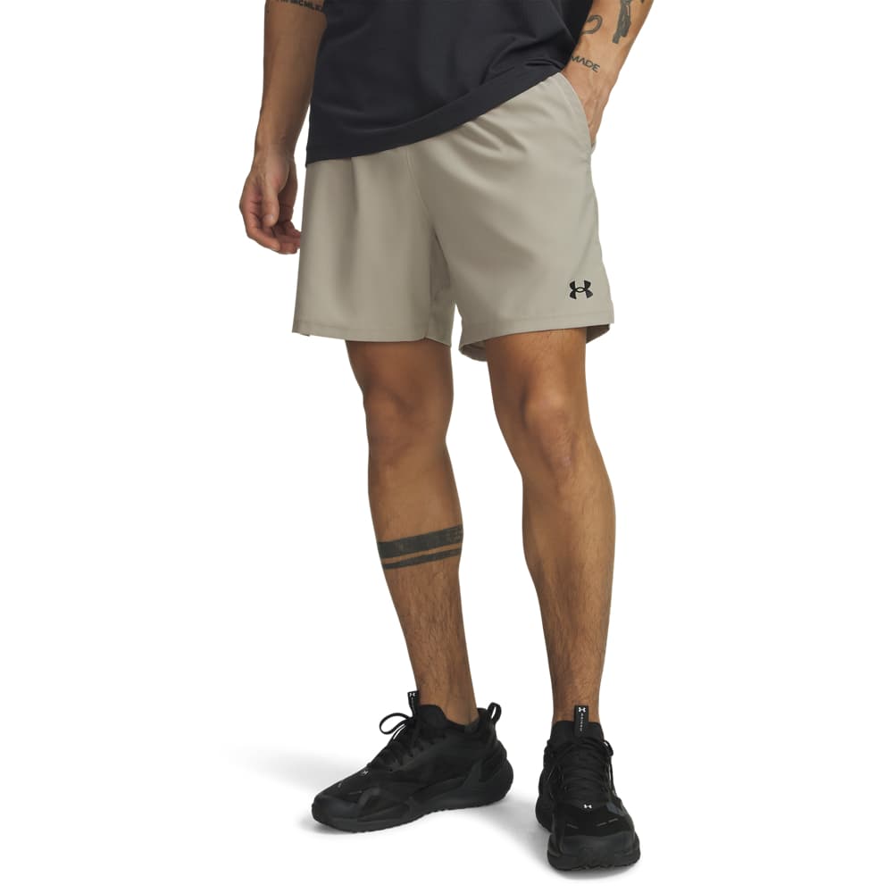 Under Armour Vanish Woven 2.0 Trainingsbroekje in Beige Zwart