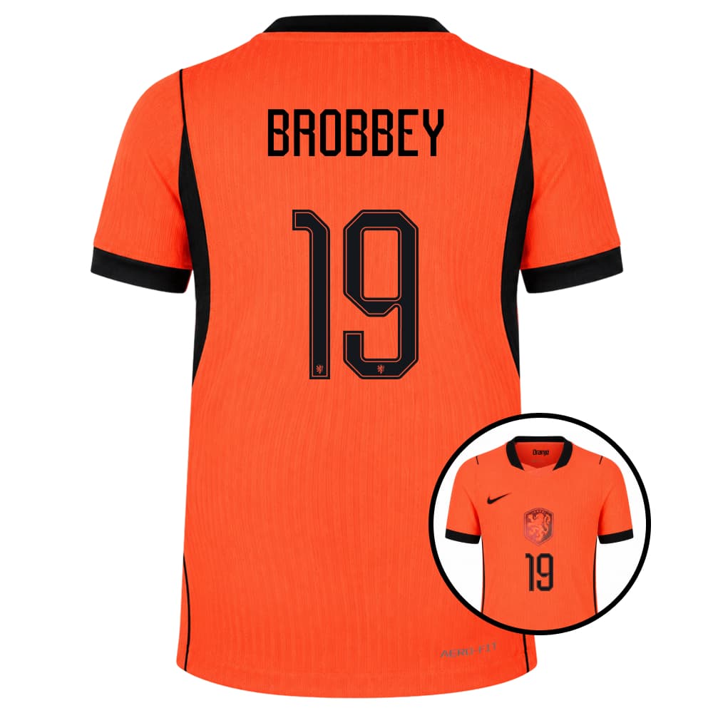 Nike Nederland Brobbey 19 Thuisshirt Authentic 2026-2028 Kids