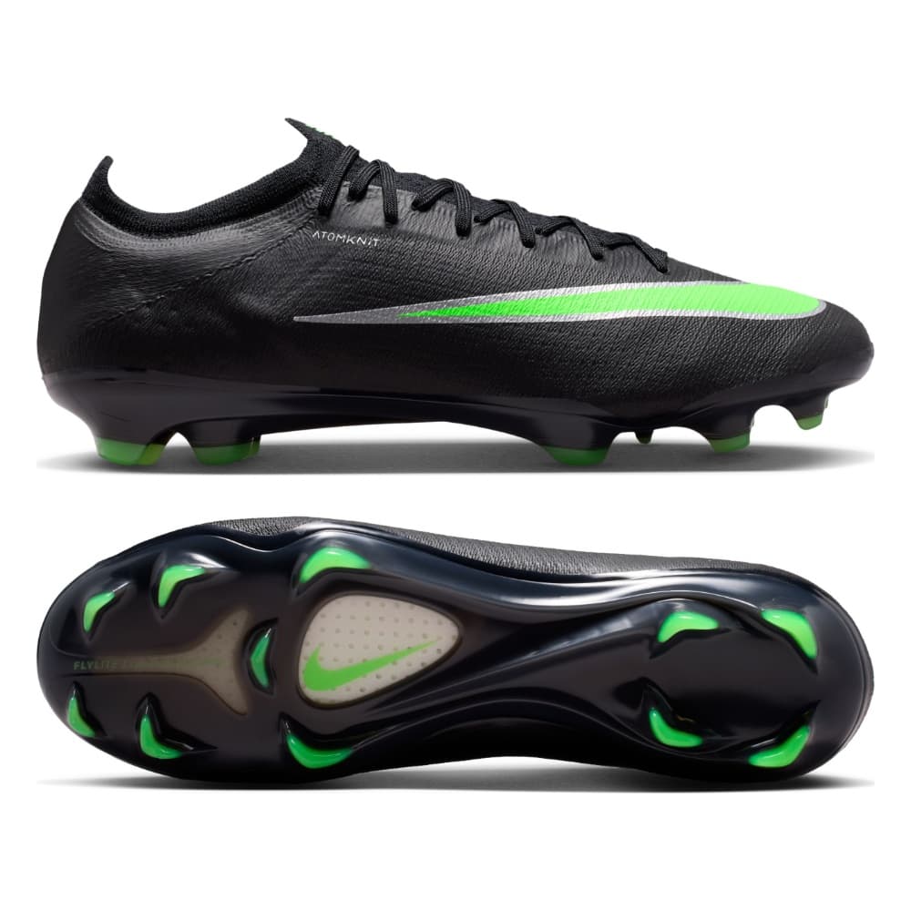 Nike Mercurial Vapor 17 Elite Gras Voetbalschoenen (FG) in Zwart Felgroen Zilvergrijs