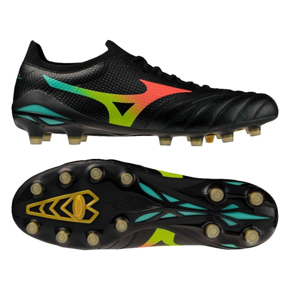Mizuno Morelia Neo V Beta Elite Gras Voetbalschoenen (FG) Zwart Lava