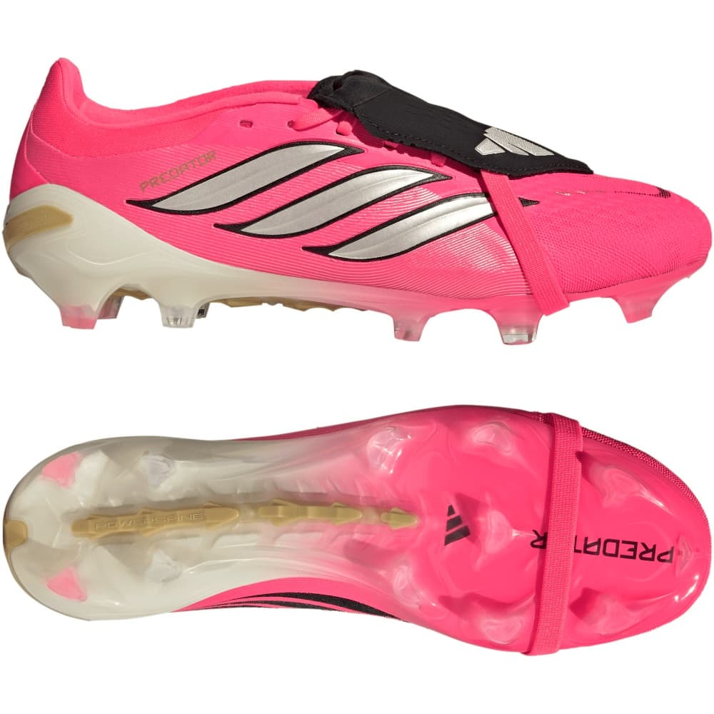 adidas Predator Pro FT Gras Voetbalschoenen (FG) in Felroze Zilvergrijs Zwart Goud