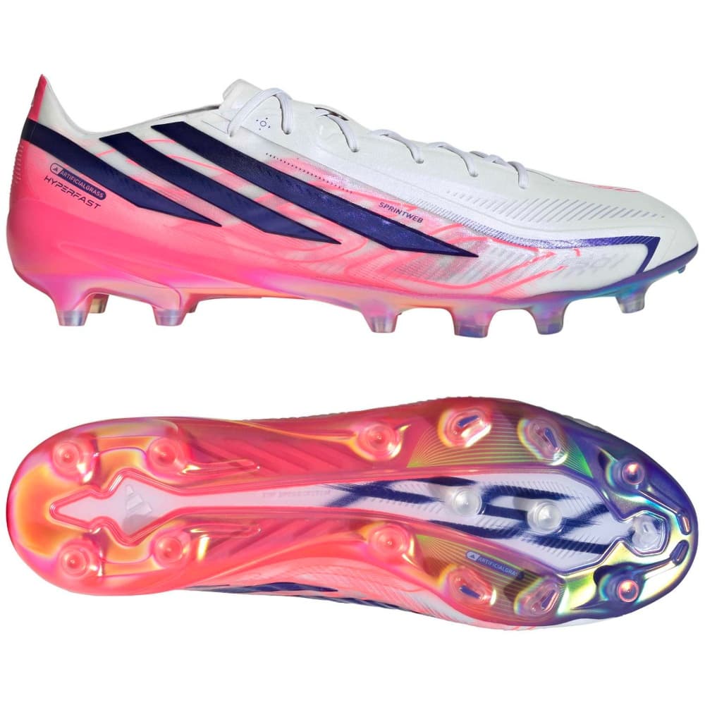 adidas F50 Hyperfast Elite Kunstgras Voetbalschoenen (AG) Mintgroen in Wit Paars Roze