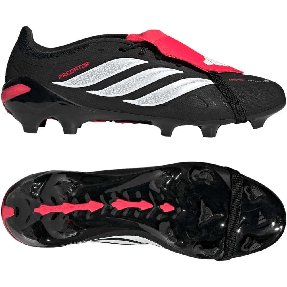 adidas Predator League FT Gras Voetbalschoenen (FG) in FT Zwart Wit Rood