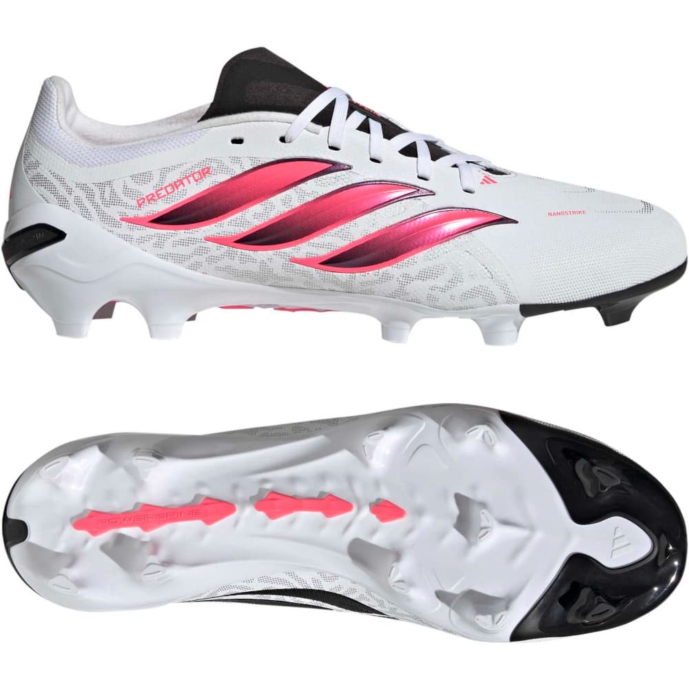adidas Predator League FT Gras Voetbalschoenen (FG) in Wit Zwart Roze