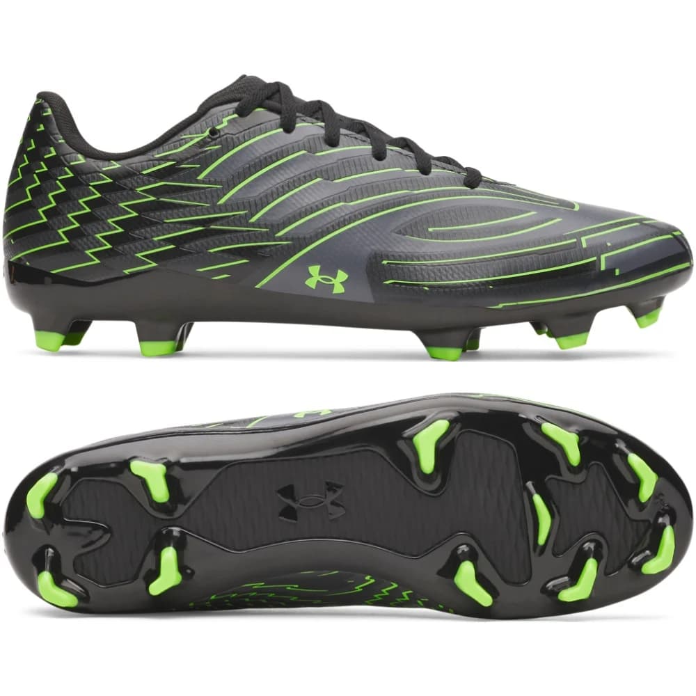 Under Armour Shadow Select 4 Gras Voetbalschoenen (FG) Zwart Metallic
