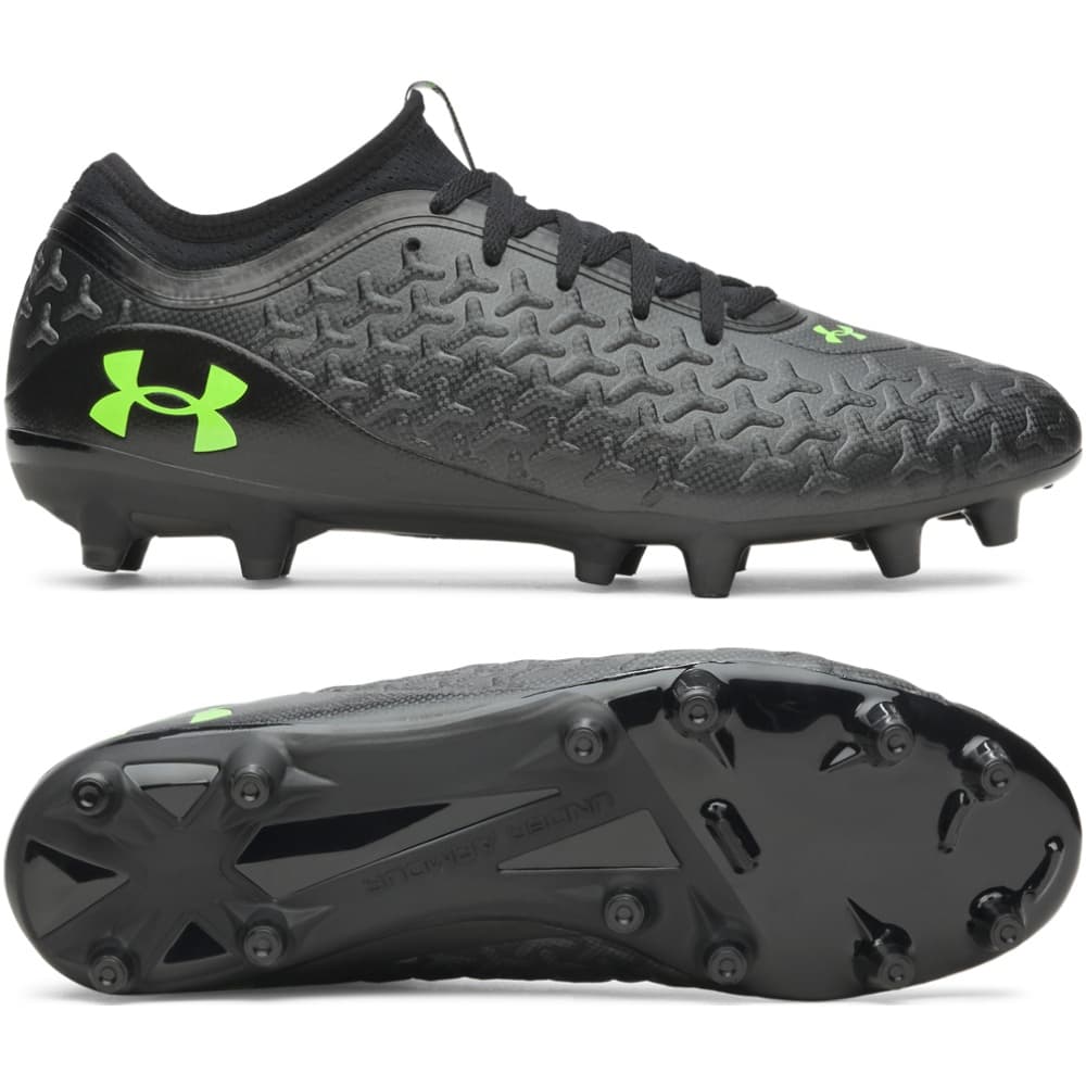 Under Armour Magnetico Select 6 Gras Voetbalschoenen (FG) Zwart Metallic