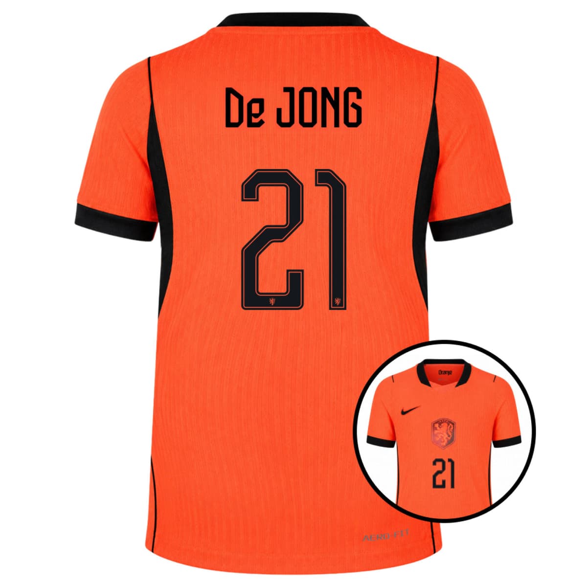 Nike Nederland De Jong 21 Thuisshirt Authentic 2026-2028 Kids
