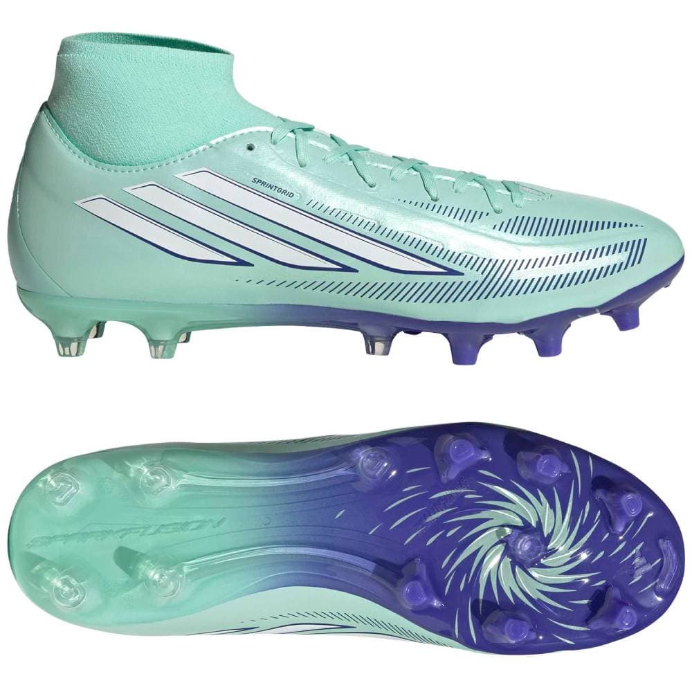 adidas F50 Sparkfusion League Mid Gras / Kunstgras Voetbalschoenen (MG) Dames Mintgroen