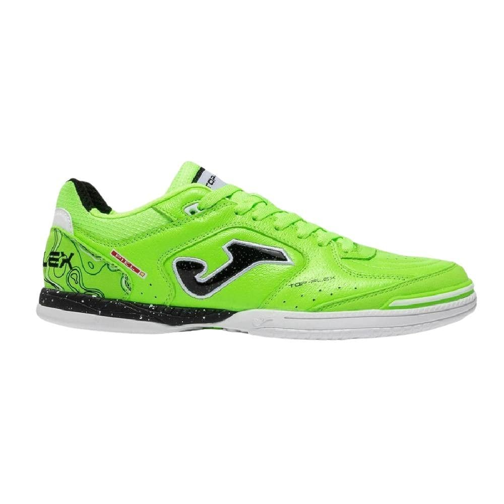 Joma Top Flex Zaalvoetbalschoenen (IN) in Neongroen Zwart Wit
